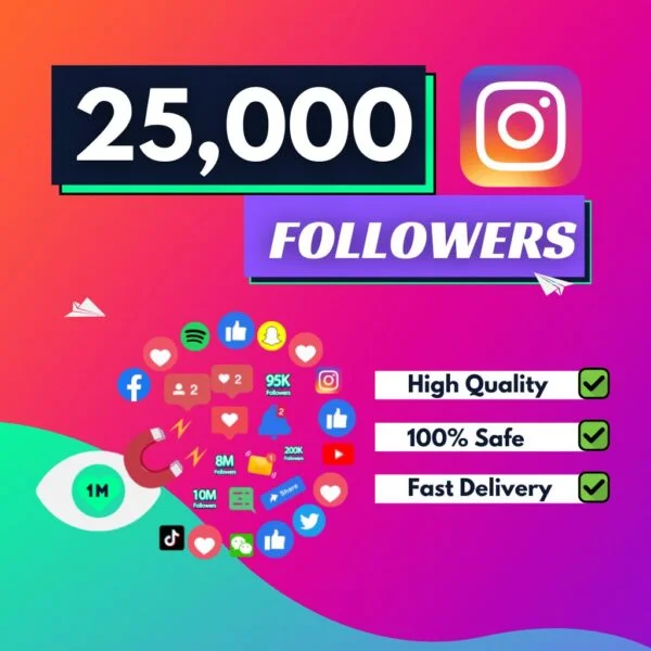 25,000 Instagram Followers