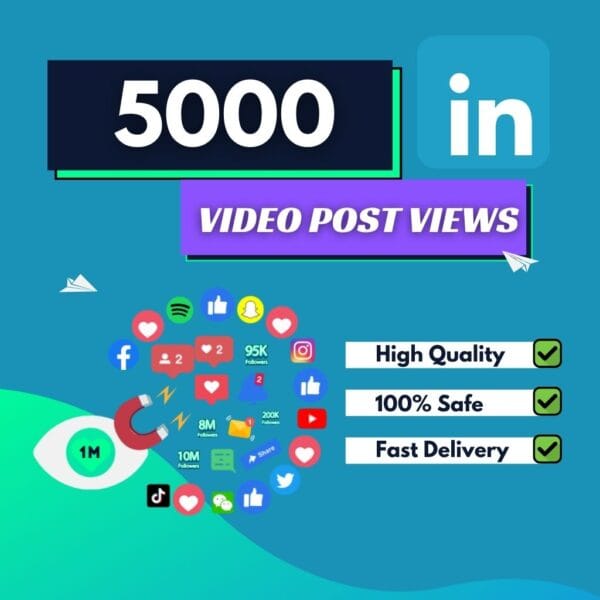 5000 Linkedin Video Post Views