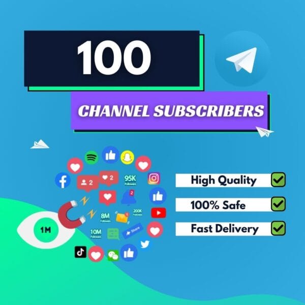 Buy 100 Telegram Channel Subscribers