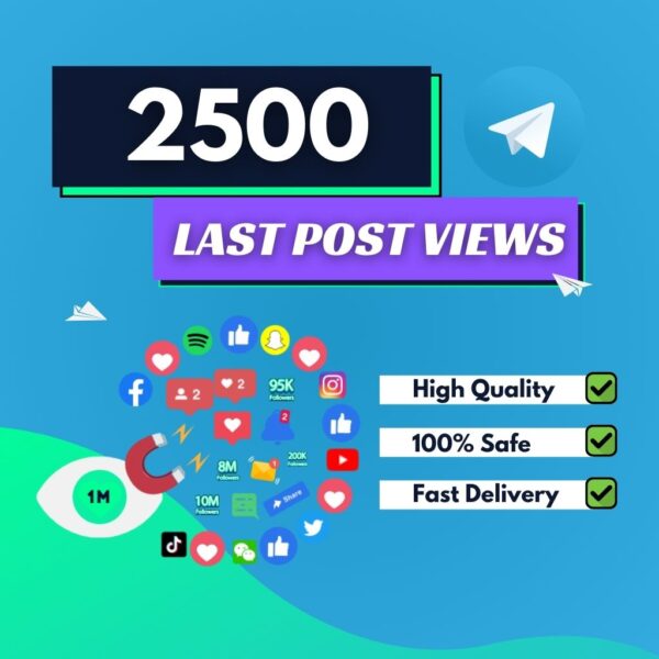 Buy 2500 Telegram Last Post Views