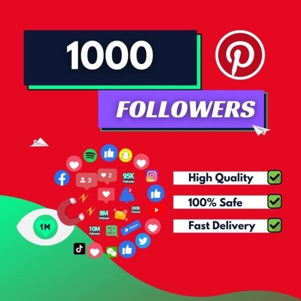 Buy 1000 Pinterest Followers