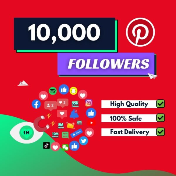 Buy 10000 Pinterest Followers