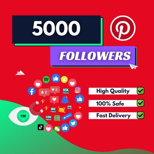 Buy 5000 Pinterest Followers