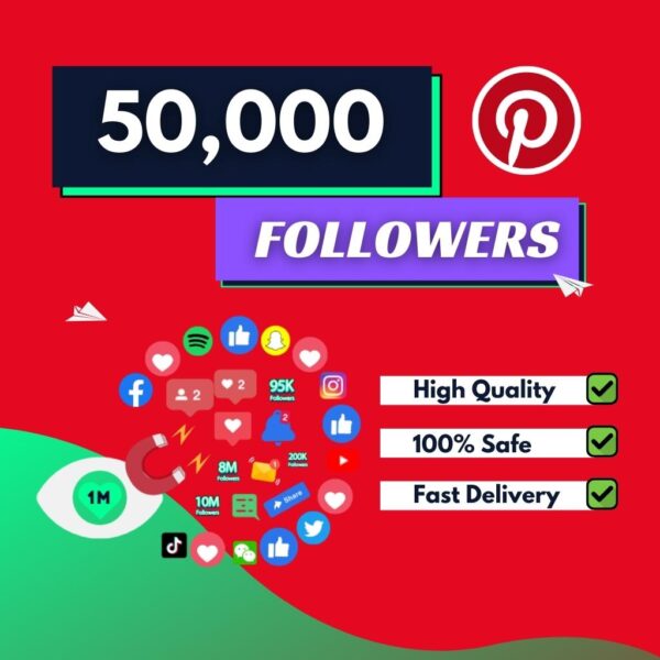 Buy 50000 Pinterest Followers