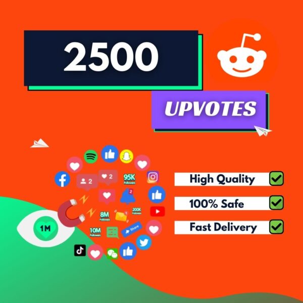 Buy 2500 Reddit Upvotes