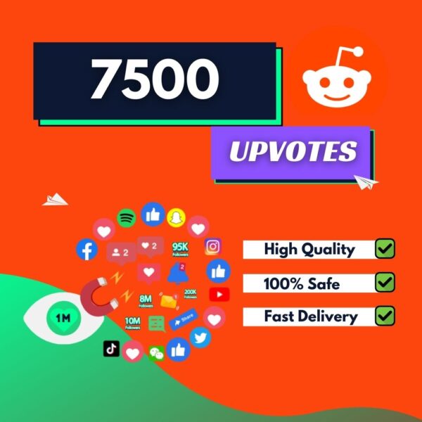 Buy 7500 Reddit Upvotes